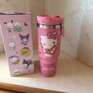Sanrio Hello Kitty Pink Travel Tumbler